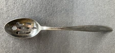 Gracious Wheat Stainless 10.5 inch Handle Slotted Spoon by Present Japan Vintage
