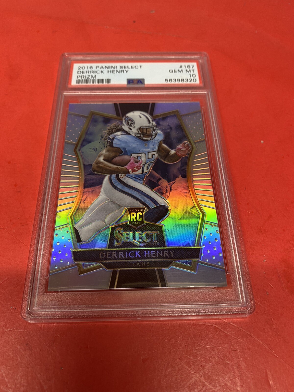 2016 Select SILVER PRIZM Derrick Henry ROOKIE #167 PSA 10 TITANS GEM MINT POP 13