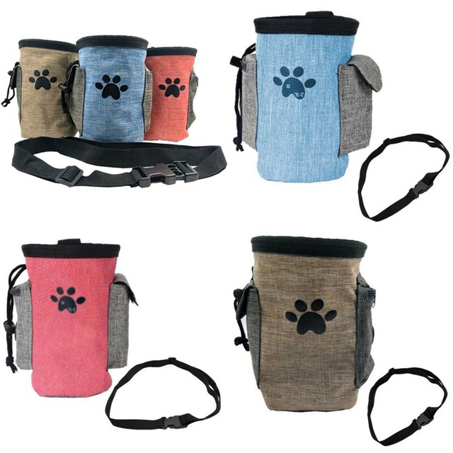 1Pcs Waterproof Dog Treat Pouch Pet Training Waist Bags Outdoor Walk