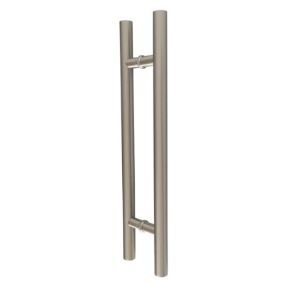 Entry Pull door Handle Stainless Steel Front Glass Door Round Back To Back