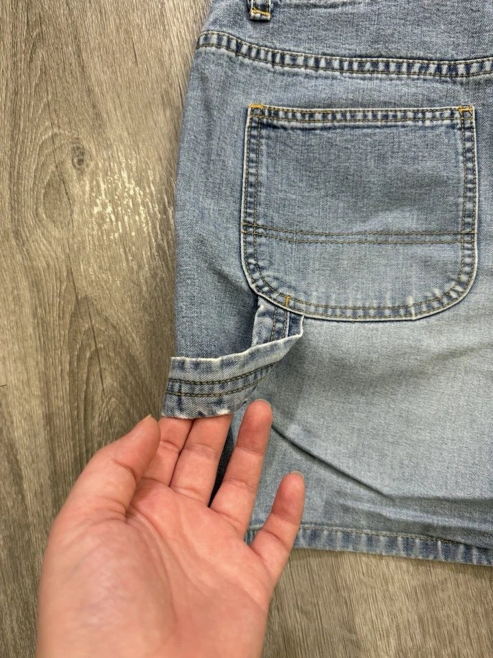 Shorts cargo jeans vintage The Limited feminino tamanho 6 azul denim algodão clássico casual - Imagem 4 de 4