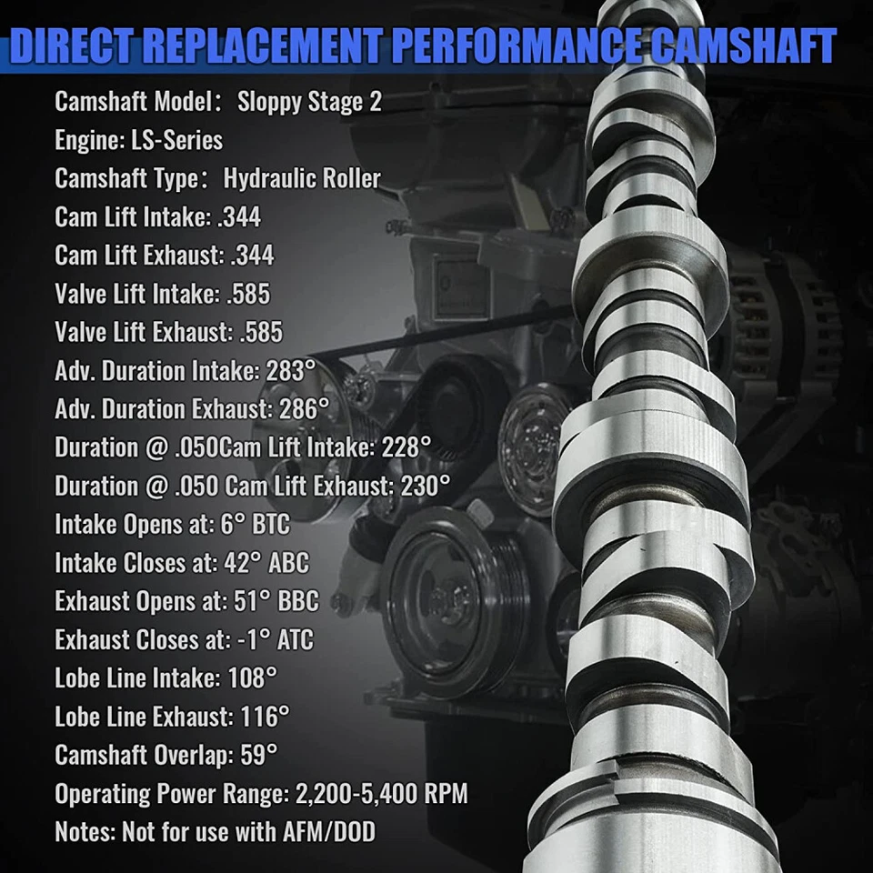 FIT Chevy GMC 4.8 5.3 6.0L Sloppy Mechanics Stage 2 Cam Lifters Timing Chain Kit - Image 3 of 4