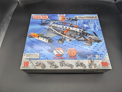 ERECTOR #5550 Multimodels Set 10 Models, 190+ Parts Brand NEW