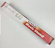 TITAN Music Stand-Collapsible-Orchestra-Folding Conductor, Black.