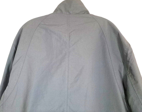 Kenneth Cole-Giacca impermeabile uomo zip e bottoni a pressione nylon-2XL XXL-Grigio - Foto 6 di 11