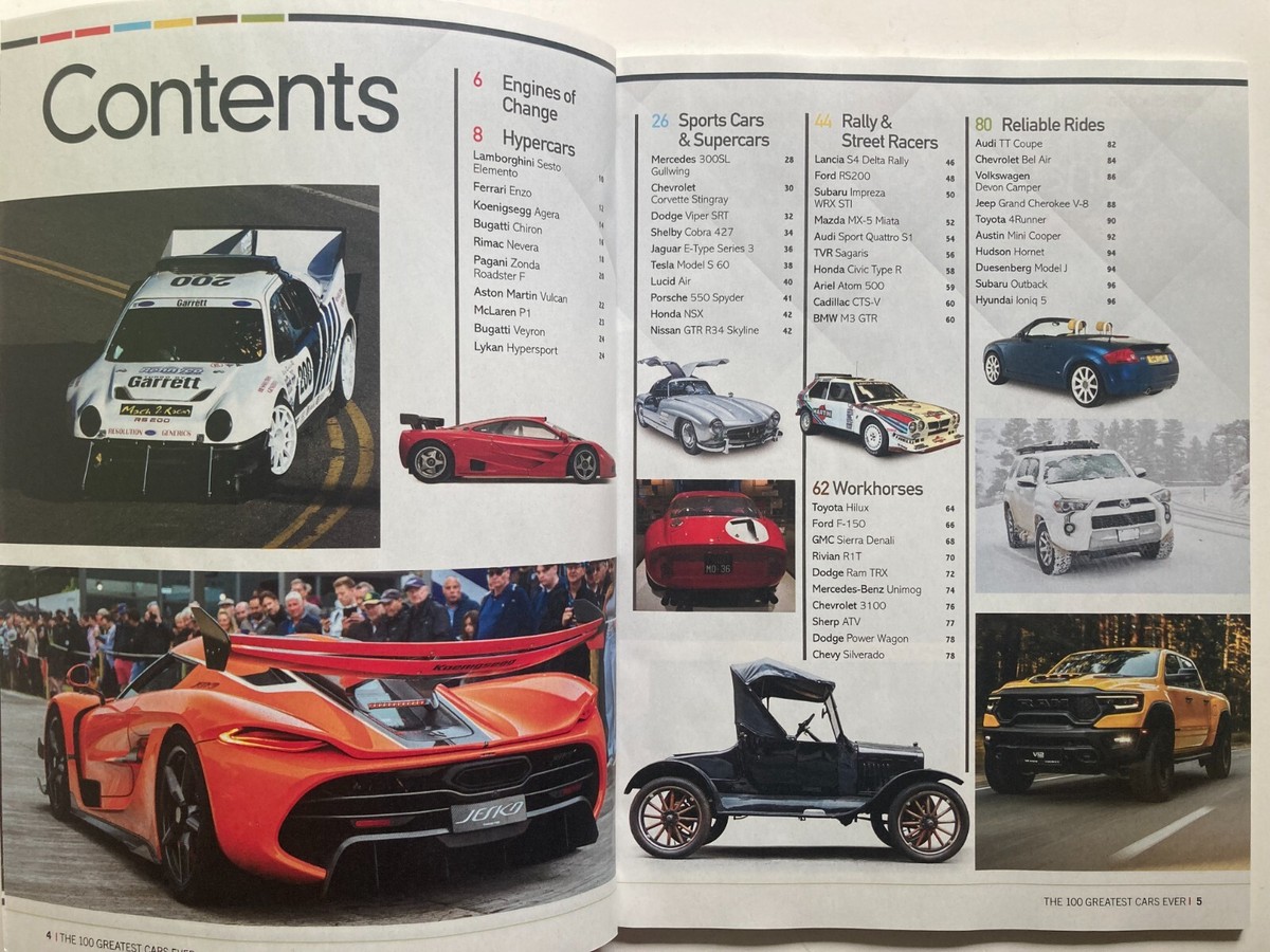 THE 100 BEST CARS EVER MADE 2026 A360 MEDIA Magazine BRAND NEW | eBay