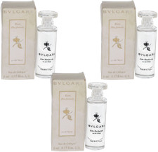 Eau Parfumee Au the Blanc By Bvlgari For Women Combo: Mini EDC 3x.17 Bottles 