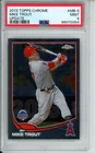 MIKE TROUT PSA 9 2013 TOPPS CHROME UPDATE #MB-9 Los Angeles Angels