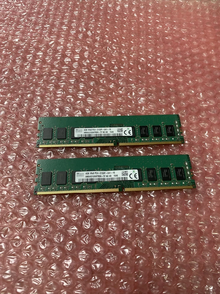 8GB SK Hynix 2 x 4GB PC4-2133P DDR4 Desktop RAM HMA451U6AFR8N-TF - Image 2 of 4