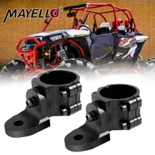 2x Mount Bracket For UTV ATV RZR 4WD LED Whip Light Bar 1.75" to 2"Rollbar Cage