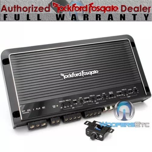 ROCKFORD FOSGATE R600X5 CLASS AB 5-CHANNEL 600W RMS SPEAKERS CAR AMPLIFIER NEW