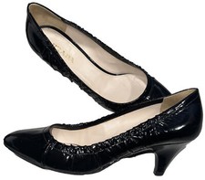 Prada Sz 10.5 (40 1/2)  Black Pumps 2 in Heels Vernice Soft Nero Calzature Donna