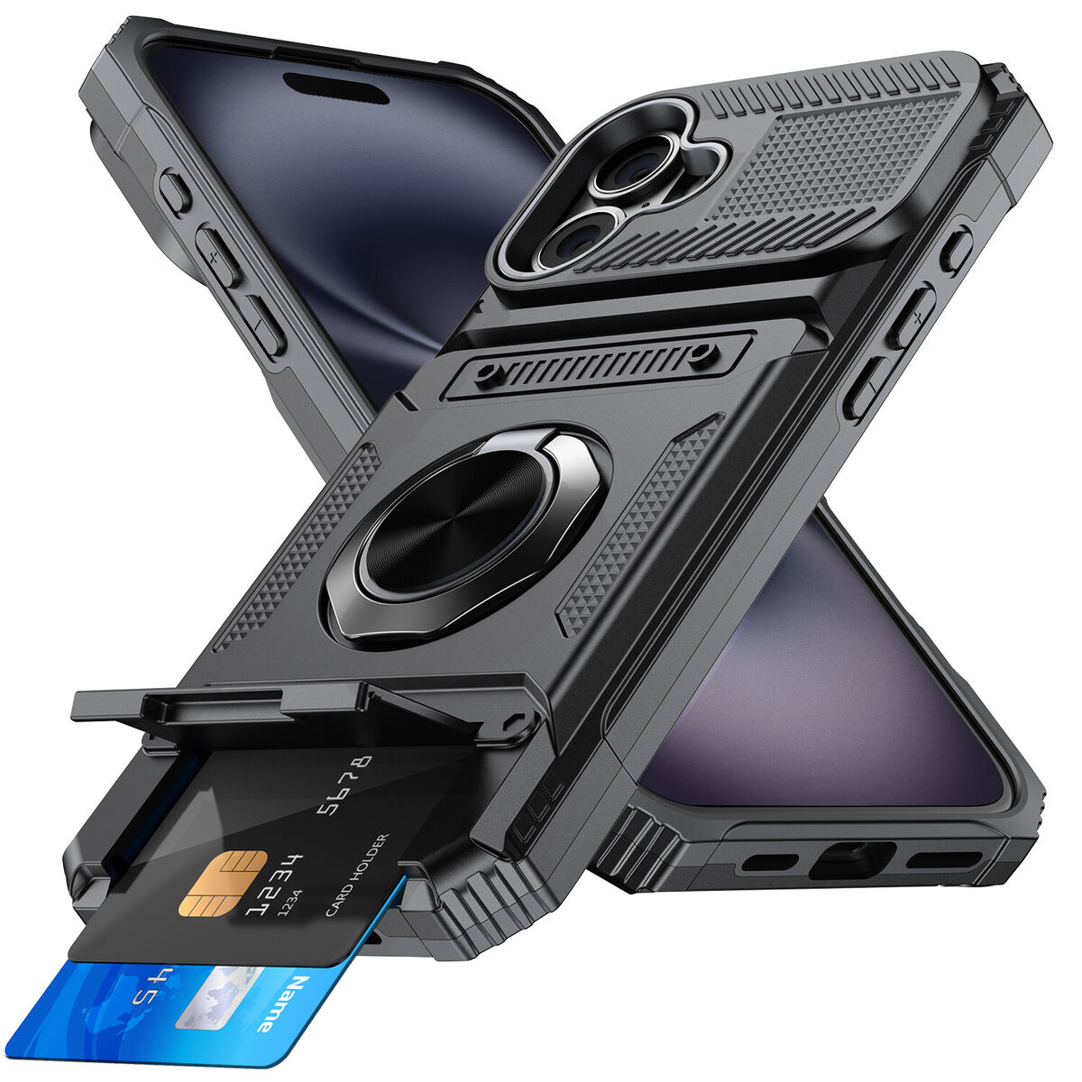 For iPhone 16 /16 Plus/16 Pro/16 Pro Max Shockproof Stand For iPhone 16 /16 Plus/16 Pro/16 Pro Max Shockproof Stand