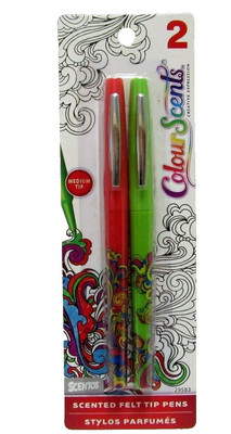 Scentos colour Scents Scented Felt Tip Pens Essential Oil Aromatherapy Pk 2 Pens