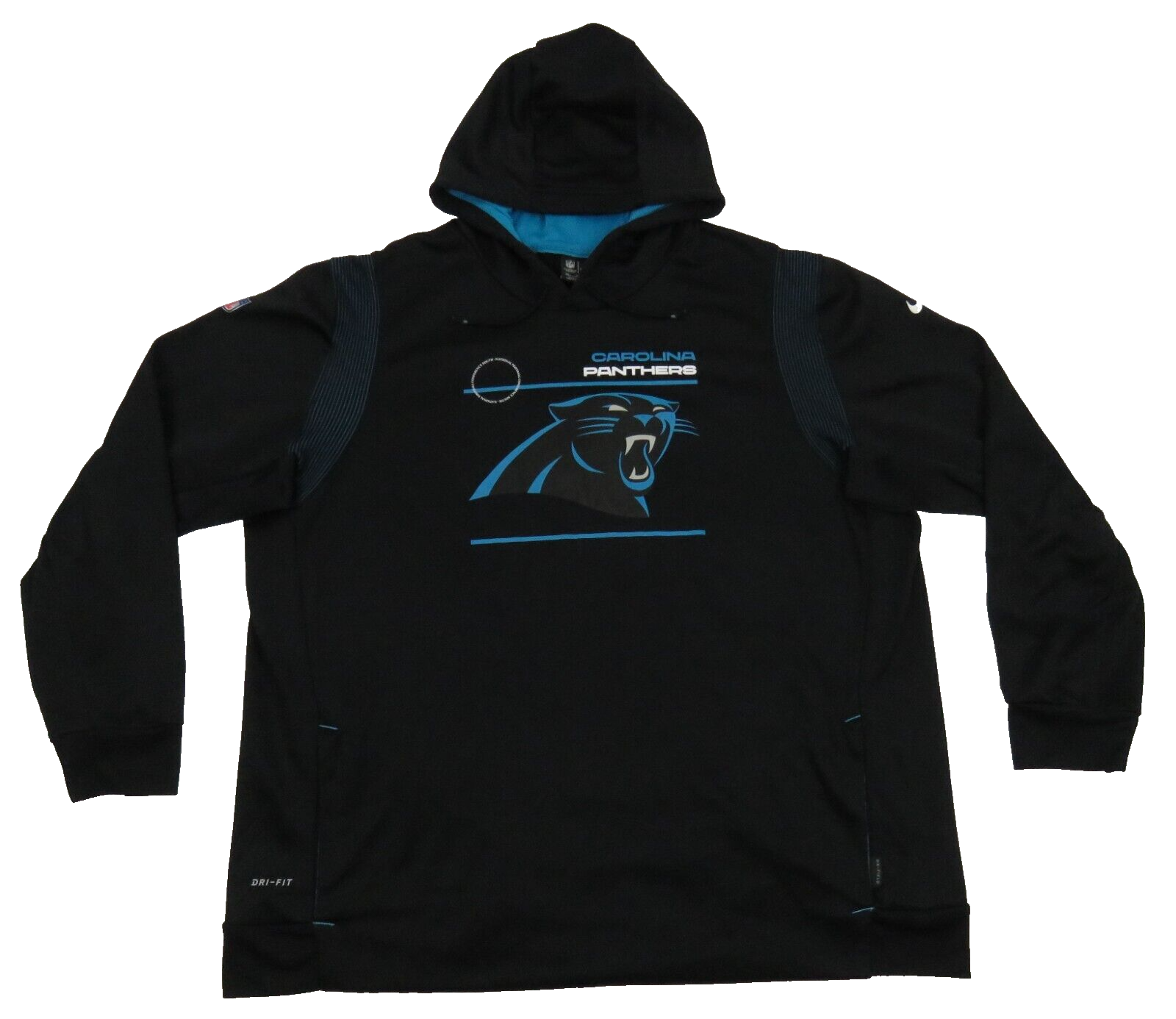 SACAI X NIKE Felpa con cappuccio Carolina Panthers On Field Nike Dri Fit pullover giacca nuova senza etichette
