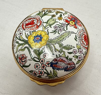 Halcyon Days Enamel Box Bright Flowers Metropolitan Opera Centennial 1983 Carmen