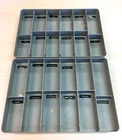 Vintage 1978 Star Wars Kenner Vinyl Carrying Case Trays GRAY 1977 Tray