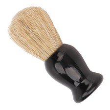 Beard Brush Multipurpose Glossy Black Paint Easy Foaming Synthetic Men Shaving