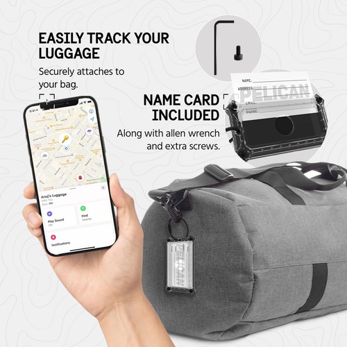Luggage Tag, Holder for Apple AirTag - Scratch Resistant and Steel Plate Rein... - Picture 2 of 6