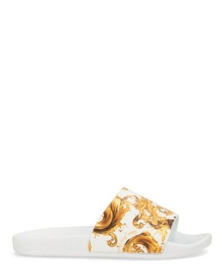 Versace bedruckte Gummi-Pantolette 156800519