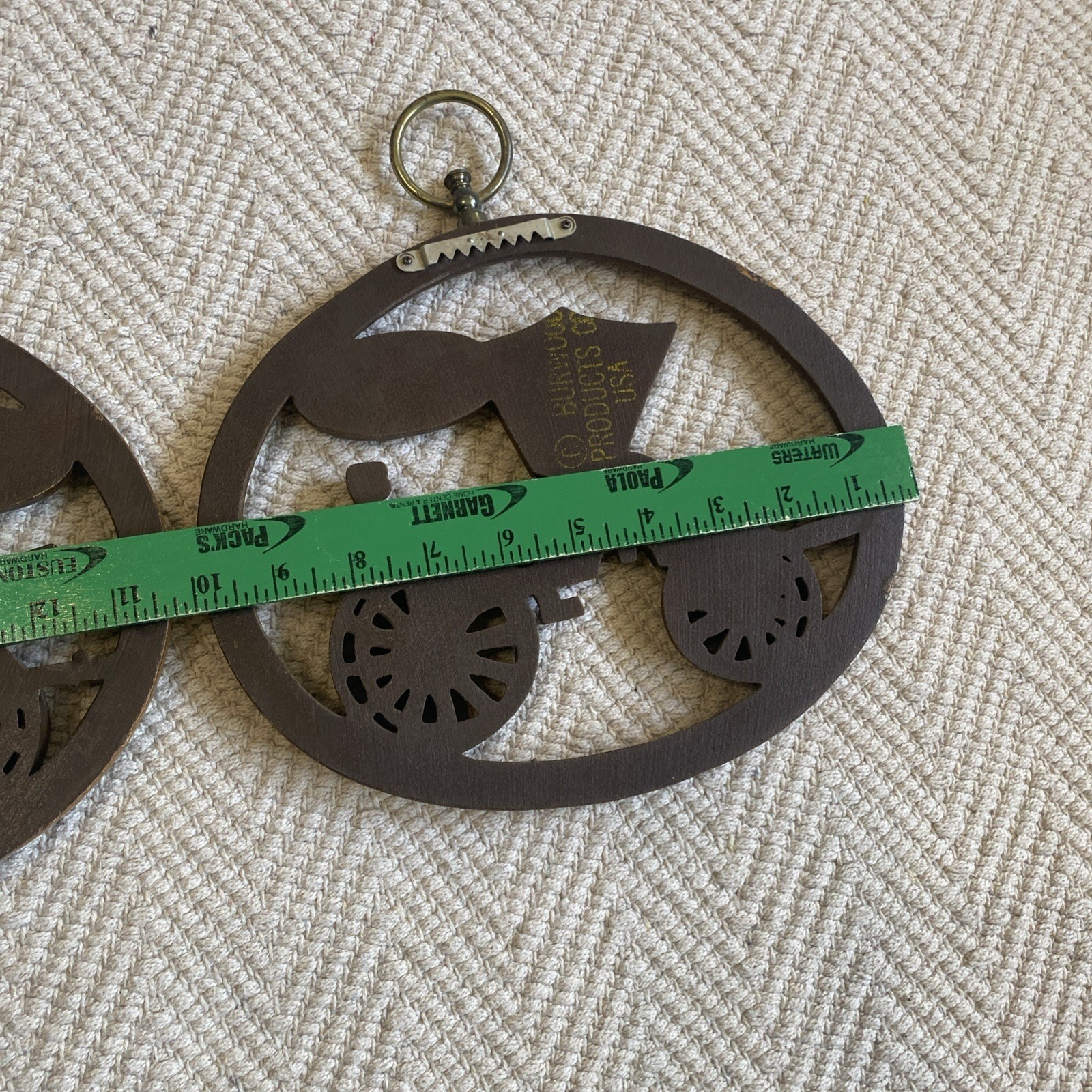 Vintage Burwood Products Company Hanging Wall Art Cars Brougham Great Condition