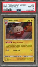 PM - 2019 - POKEMON SUN & MOON TEAM UP - TEAM UP - #39 - ELECTRODE-HOLO - PSA 8