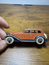 VINTAGE TOOTSIETOY DIECAST GRAHAM SEDAN ORANGE / Brown
