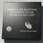 America Mount Hood National Forest 2010 5oz Silver 25c org. Box & cert.