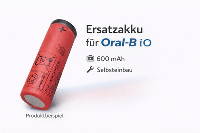  Ersatz Akku für Oral B iO 2 / 3 Zahnbürste 3,2V 600mAh Batterie Typ 3770 3769