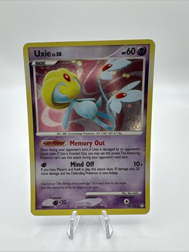Uxie 18/123 Holo Rare Mysterious Treasures Pokemon Lightly Played