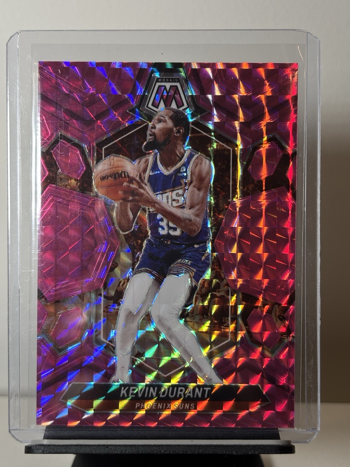 2023-24 Kevin Durant Mosaic Pink Mosaic Prizm /149 #180 - Houston Rockets