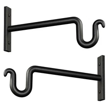 Plant Hook Plant Hanger, 2 Pack 8 Inch Plant Bracket, Metal Plant Wall Hooks ...