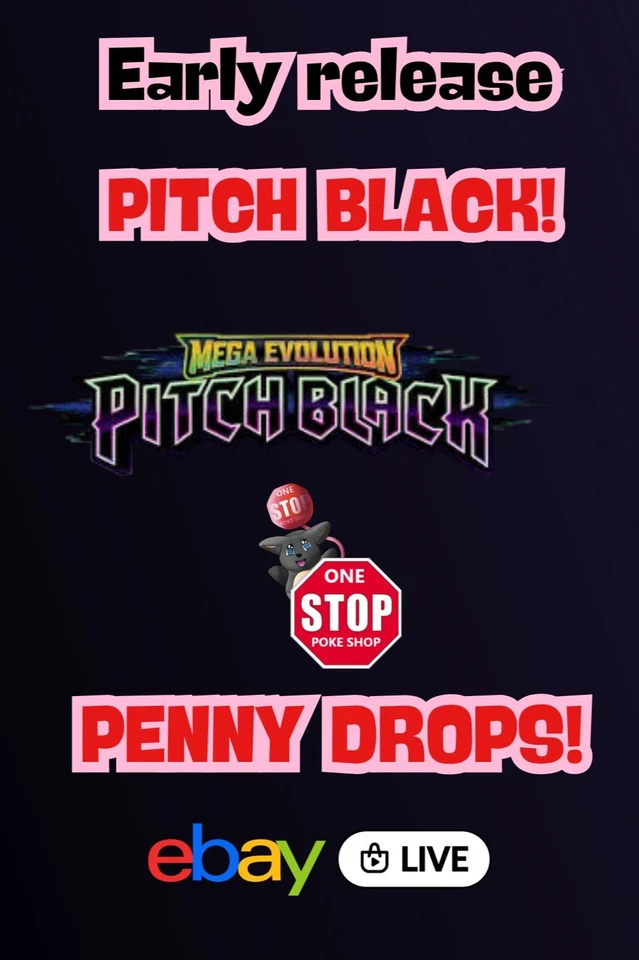PITCH BLACK EARLY RELEASE! $1 Starts - HUGE PENNY DROPS!