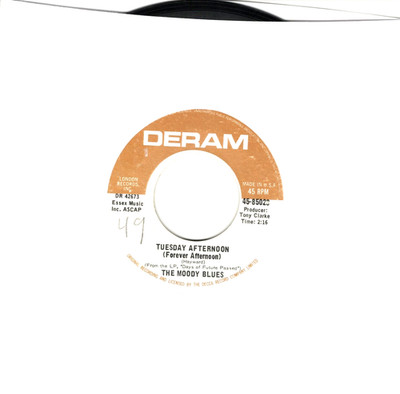 THE MOODY BLUES:    Tuesday Afternoon / Another Morning .. 34 RPM 7191