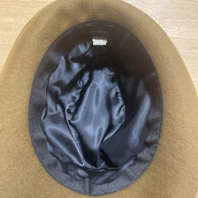 Diesel Men Wool Felt Hat With Black ribbon Size 56cm Brown  display picture 2