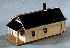 Blair-Line Shotgun House - Laser-Cut Wood Kit - N Scale Model Railroad Building