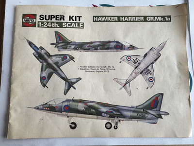 AirFix Hawker Harrier GR.MK.1a 1:24 Instructions