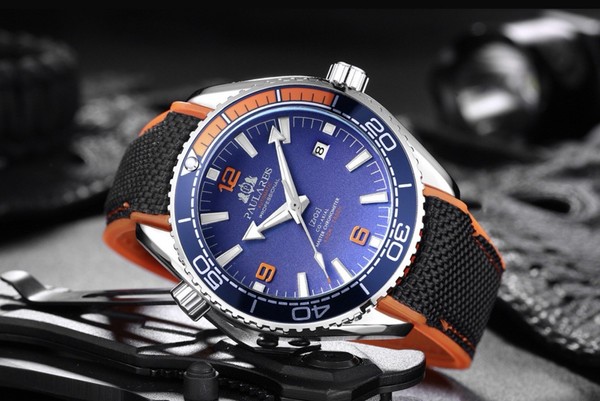 PAULAREIS Reloj casual impermeable para hombre, luminoso, automático mecánico, gran regalo 3