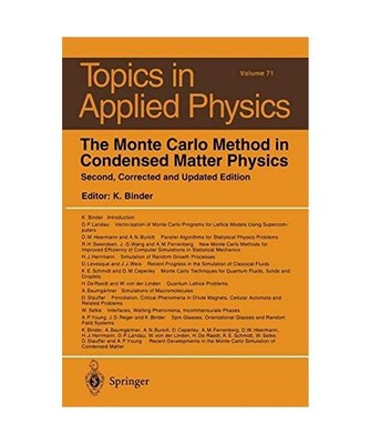 The Monte Carlo Method in Condensed Matter Physics