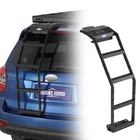 Fit 2014-2018 Subaru Forester Rear Hatch Ladder Aluminum & Steel Tailgate Step