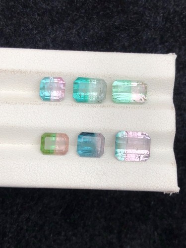 10.55 cts Bi colour Natural tourmaline lot 8.5mmx6.5 - Picture 3 of 10