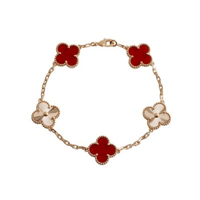 Van Cleef & Arpels Vintage Alhambra Bracelet 18k rose gold 19cm VCARP7RP00
