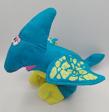 Vtg Fisher Price 1992 Puffalump Blue Dinosaur Plush PTERODACTYL - Roar Works