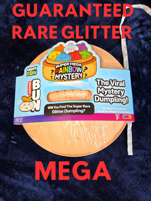  CONFIRMED GLITTER  SUPER MEGA JUMBO Rainbow Mystery Squishy Bun Dumpling