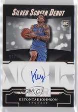 2023 Panini Noir Silver Screen Debut Signatures 53/99 Keyontae Johnson Auto 18ci