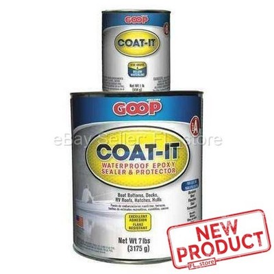 Amazing GOOP Coat-It Waterproof Epoxy Sealer & Protector 8 lb Kit Gray NEW