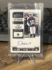 🔥JALEN TOLBERT 2023 CONTENDERS VETERAN TICKET AUTOGRAPH COWBOYS AUTO🔥