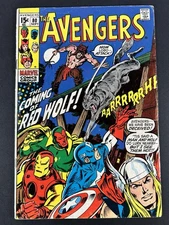 Avengers #80 VG Key 1st Red Wolf Marvel 1970 Bronze Age