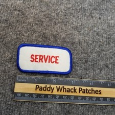 Vintage Service Patch Work Uniform Name Tag Mechanic Car Shop V8c