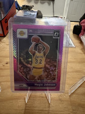 Panini Donruss Optic Magic Johnson Los Angeles Lakers Pink #239 Basketball Card